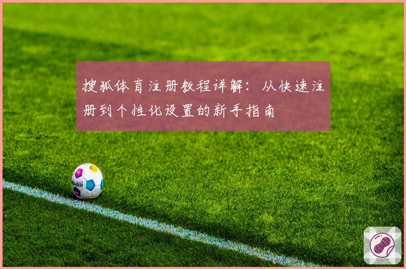 搜狐体育注册教程详解：从快速注册到个性化设置的新手指南